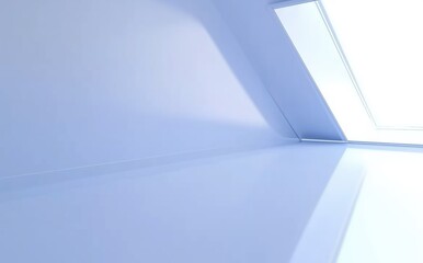 Obraz premium Minimalist Interior Space Bathed in Soft Natural Light with Sleek Surfaces