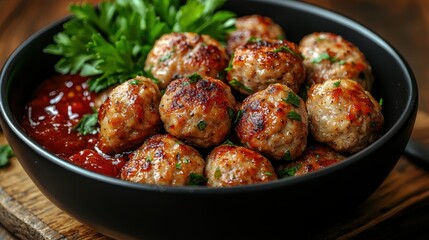 Delicious Meatballs in Spicy Sauce