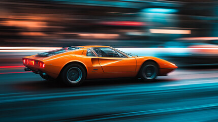 Car racing, moving car, speed, adrenaline