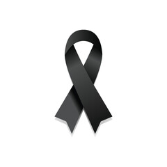 black ribbon vector design