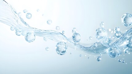 water wave flow bubbles