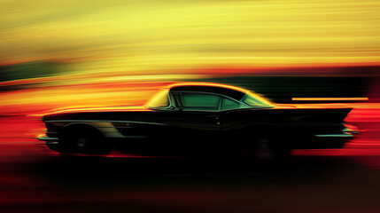 Car racing, moving car, speed, adrenaline