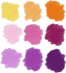 pastel strokes color palette illustration