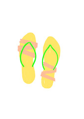yellow sandals for summer