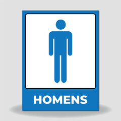 men's restroom sign