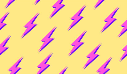 Cute lightning pattern background vector design