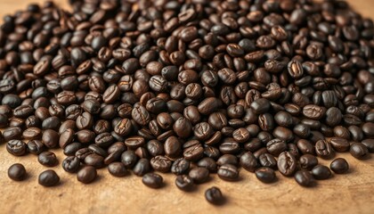 Obraz premium Roasting coffee beans coffee shop food photography indoor close-up aroma and flavor exploration