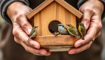 Birdwatching event caring for birds outdoor environment nature photography close-up view wildlife conservation