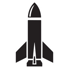 Simple Silhouette Design of an Upright Positioned Space Rocket