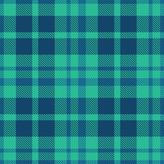 Vivid Green/blue and Light Ocean Blue Seamless Tartan Textile Design