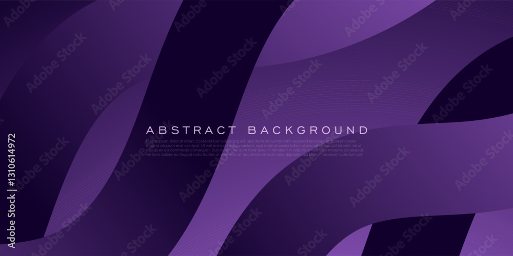 Wall mural abstract dark purple overlap shapes 3d pattern background. simple and modern design. eps10 vector
