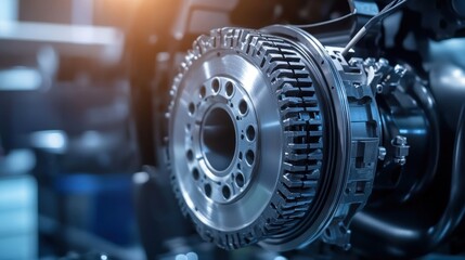 Obraz premium Close-up of a precision-engineered automotive component