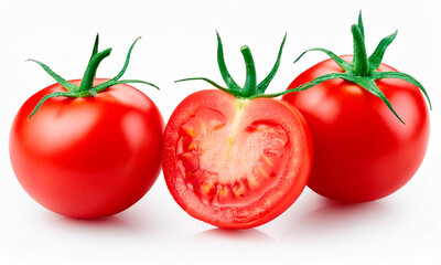 tomato isolated on white background 2