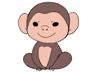 Obraz premium まるっこい チンパンジー