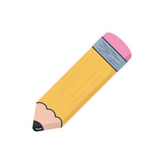 pencil hand-drawn flat vector design