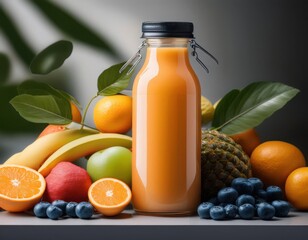 Fresh cold-pressed juices bursting with vibrant natural fruity goodness