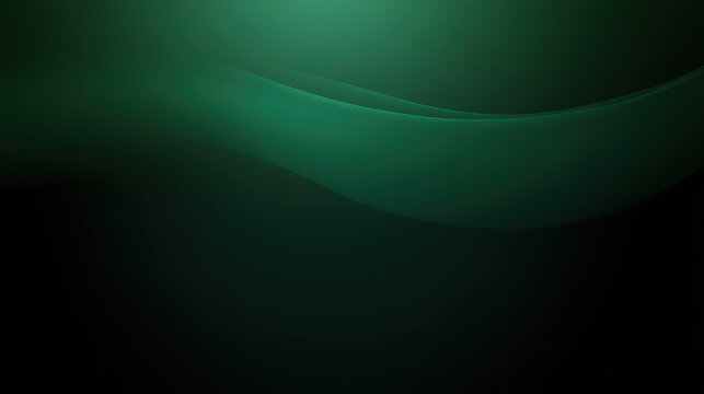 dark green gradient background, flat design, minimalistic, black background