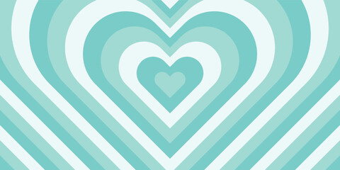 concentric hearts colour background