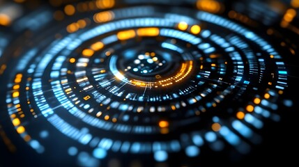 Abstract Circular Interface Design