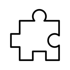 puzzle outline icon