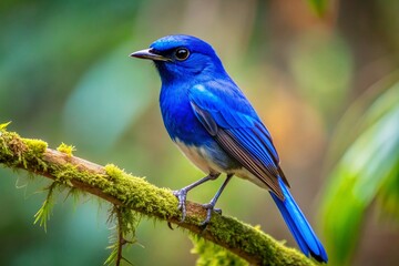Naklejka premium Majestic Large Niltava Bird in Assam, India - Stunning Wildlife Photography