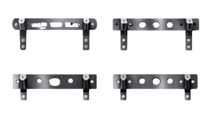 set of wooden table isolated on white