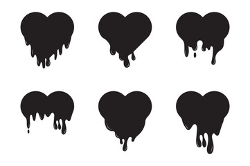 heart love liquid vector design