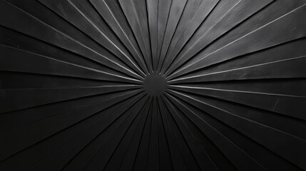 Dark textured wall design with sunburst style detailing pattern