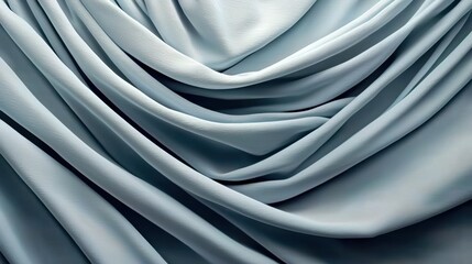 Obraz premium Corporate white abstract background with modern curves and realistic soft lighting.