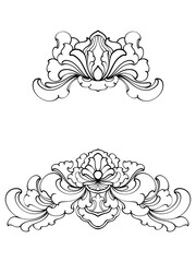 vintage floral frame