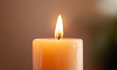 Burning Candle Peace Serenity Soft Light Meditation Relaxation