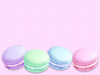 マカロンの背景　A-3