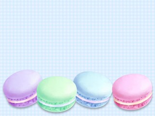 マカロンの背景　A-4