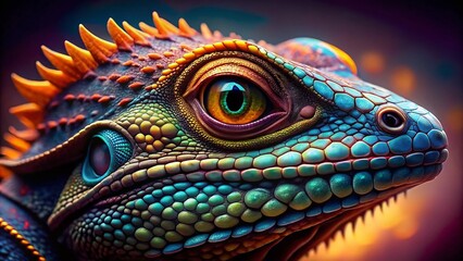 Fototapeta premium Microscopic Animal Skin Textures: Science Illustration - Detailed Close-Up Portraits