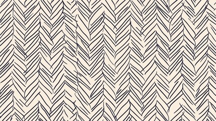Intricate Black and White Pattern with Lines Creating Visual Harmony