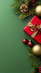 Festively decorated christmas tree surrounded by presents symbolizing holiday spirit and joyful marketing campaigns