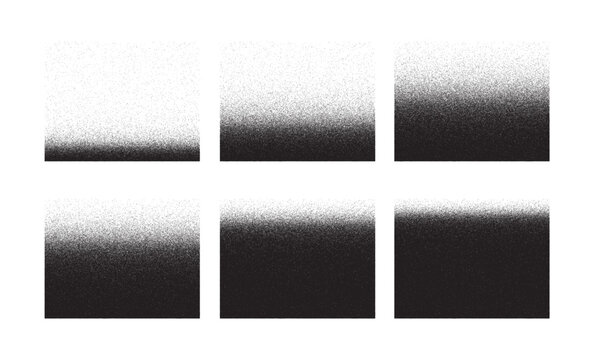 Halftone Gradient Texture Set &ndash; Distressed rectangle Noise Overlay Effect