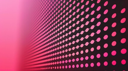 Fototapeta premium Abstract vibrant pink dotted pattern with gradient background