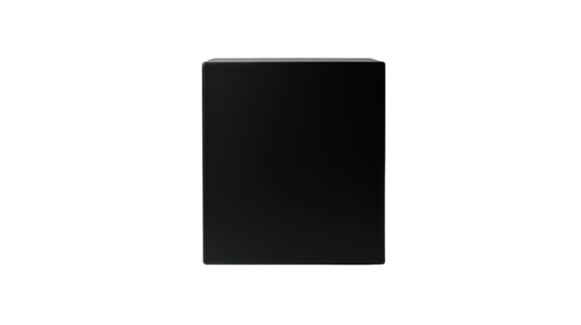 Solid black die-cut graphic element on a white isolated background, perfect for design projects.