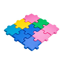 Fototapeta premium colorful puzzle pieces
