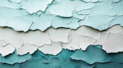 Obraz premium Abstract layered texture composed of various shades of blue and white