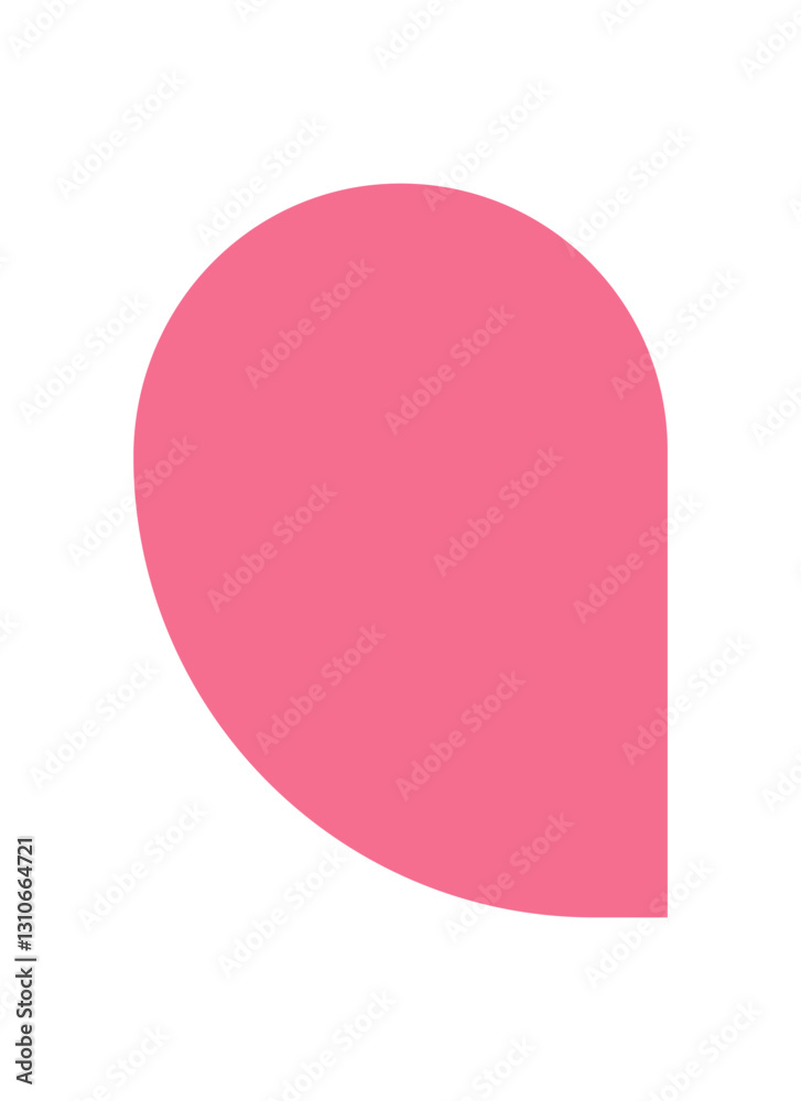 Wall mural brutalist abstract shape. contemporary brutalism figure. minimal flat icon, geometric element with a