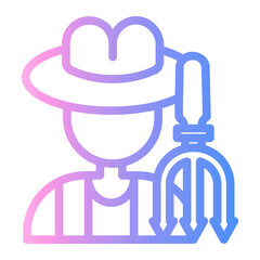 gardener Line Gradient Icon
