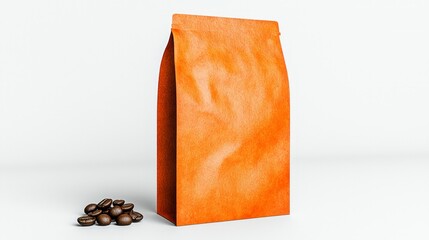 Blank Coffee Pouch Mockup  Brown  Stand Up  Packaging Design