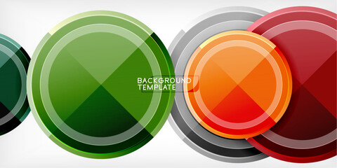 Geometric design abstract background - circles
