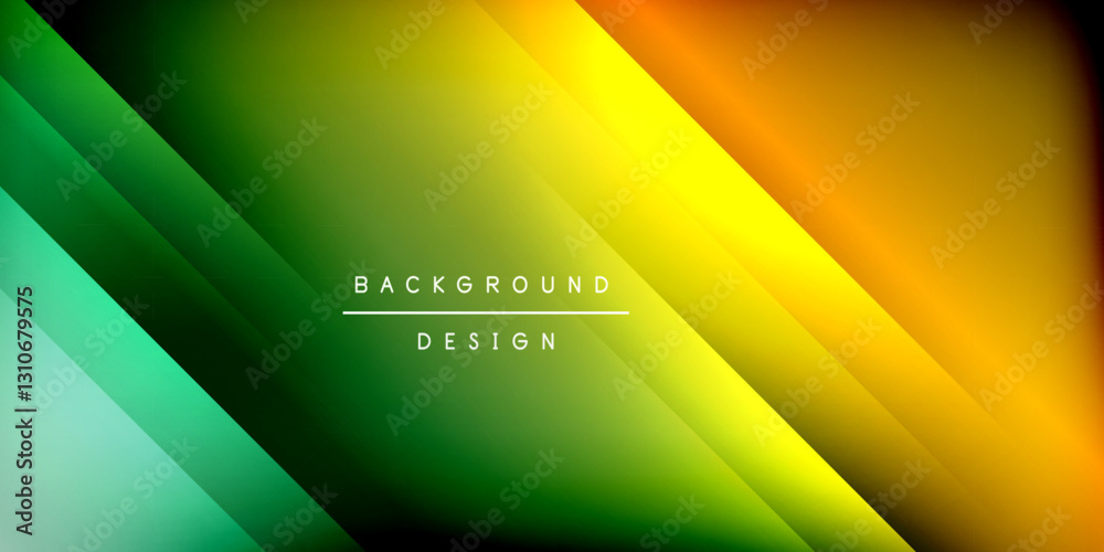 Poster dynamic shadow lines geometric shapes