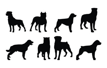rottweiler dog silhouette