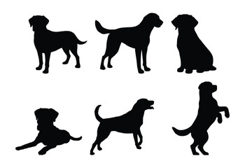labrador dog silhouette