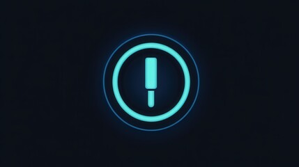 Power Button: Illuminated, a modern power button glows against a dark backdrop, symbolizing technology, control, and the digital age.