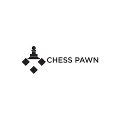 Creative chess pawn logo design with unique concept